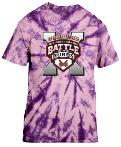 Cotton Short Sleeve T-Shirt / Tie Dye Purple