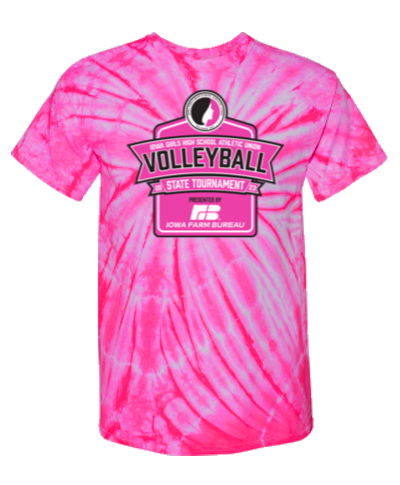 Cotton Short Sleeve T-Shirt / Tie Dye Bubblegum Pink