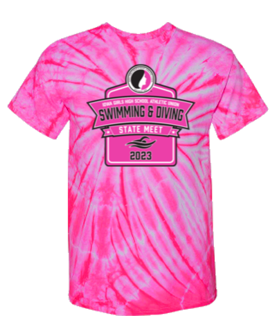 Cotton Short Sleeve T-Shirt / Tie Dye Bubblegum Pink