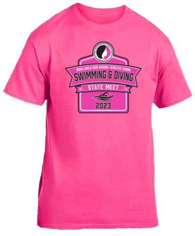 Ladies Cotton Short Sleeve T-Shirt / Safety Pink