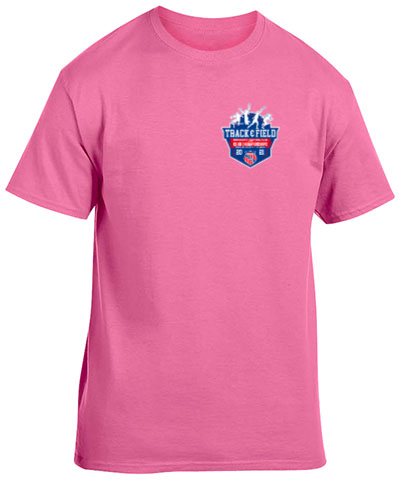 Cotton Short Sleeve T-Shirt Safety Pink