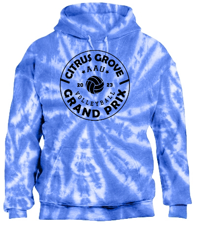 Tie-Dye Pullover Hooded Sweatshirt