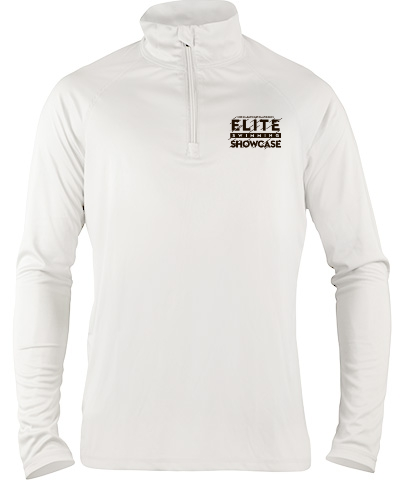 1/4 Zip Performance Pullover / White 