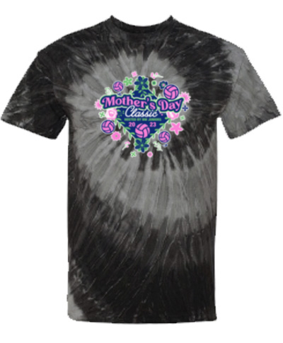 Blue or Black Ripple Tie Dye T-Shirt