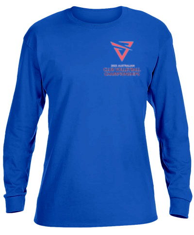 Basic Long Sleeve Crew Neck Royal Blue