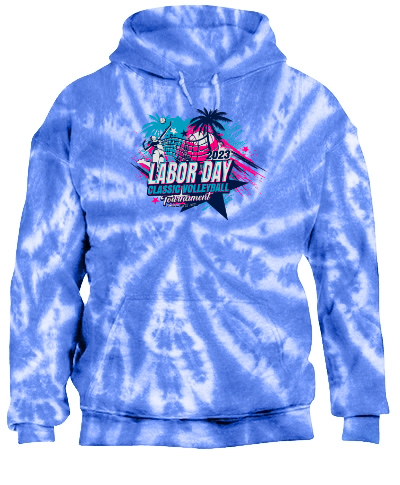 Tie-Dye Pullover Hooded Sweatshirt