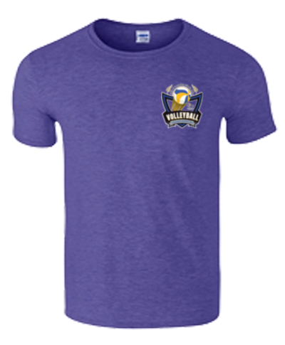 Cotton Short Sleeve T-Shirt / Heather Purple