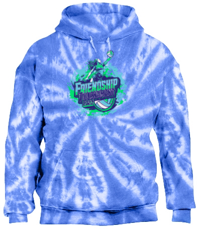 Tie-Dye Pullover Hooded Sweatshirt