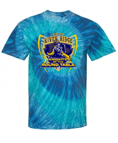 Blue or Black Ripple Tie Dye T-Shirt