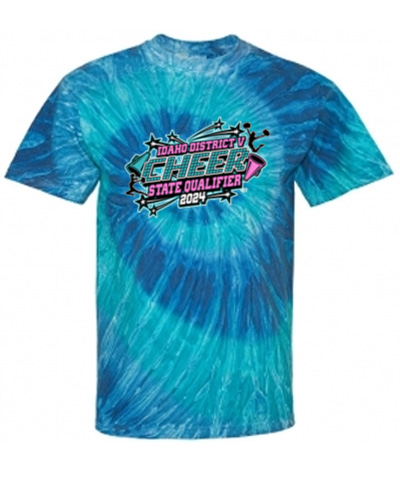 Blue or Black Ripple Tie Dye T-Shirt