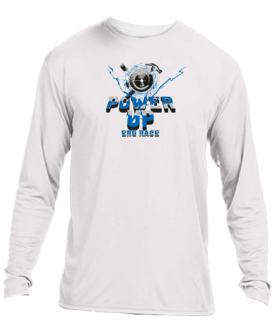 Long Sleeve Performance Tee / White