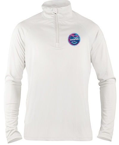 1/4 Zip Performance Pullover / White 