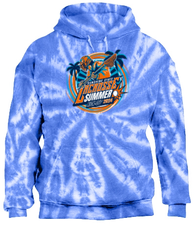 Tie-Dye Pullover Hooded Sweatshirt