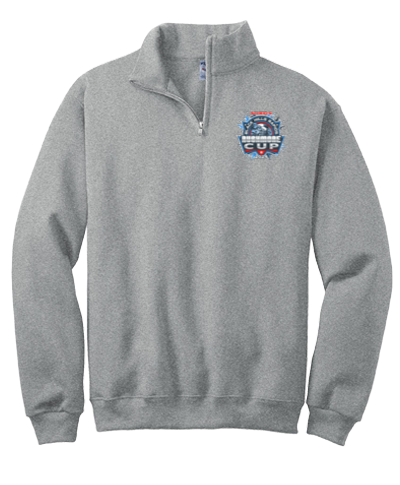 Quarter Zip Sweatshirt / Gray