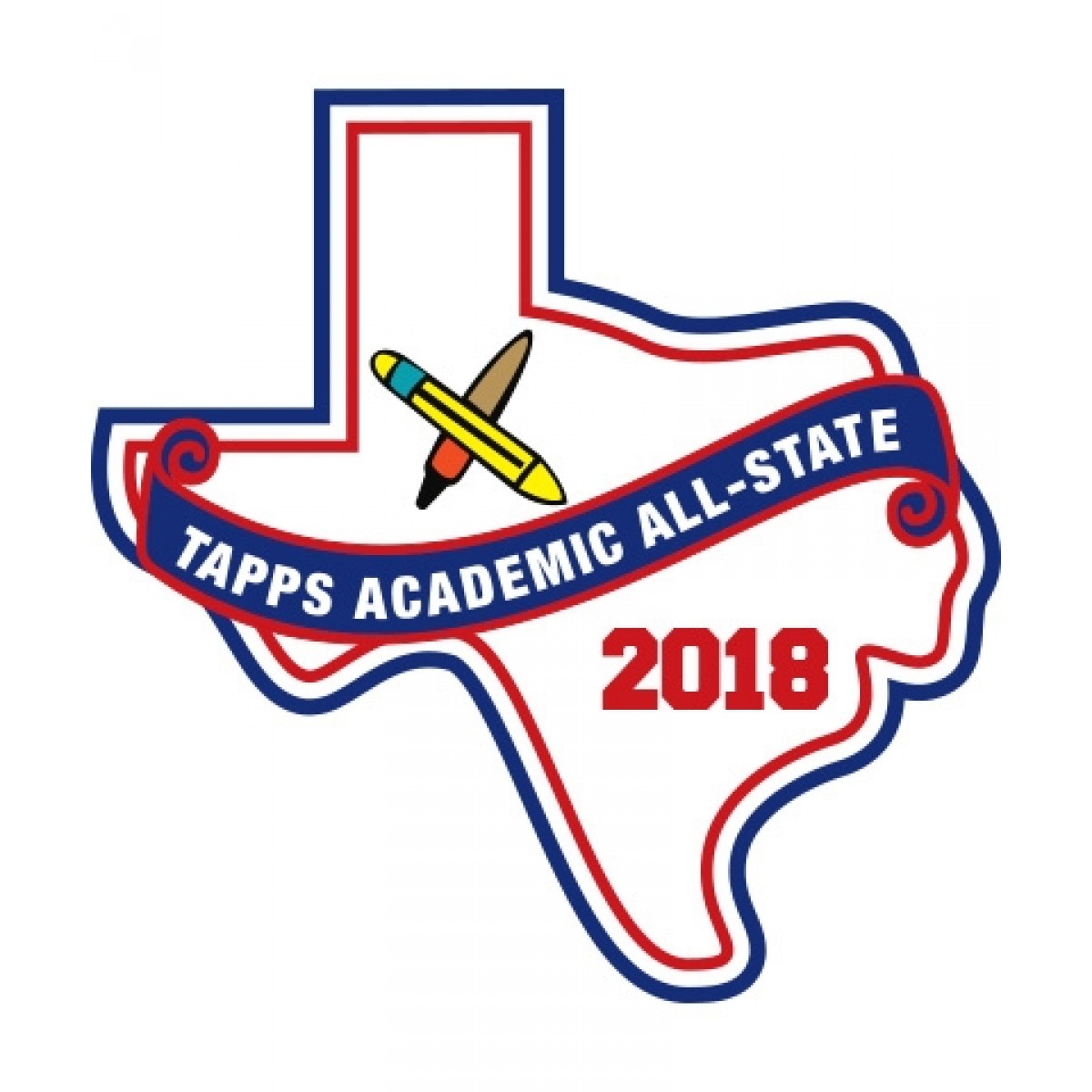 Felt 2018 TAPPS Academic All State Patch