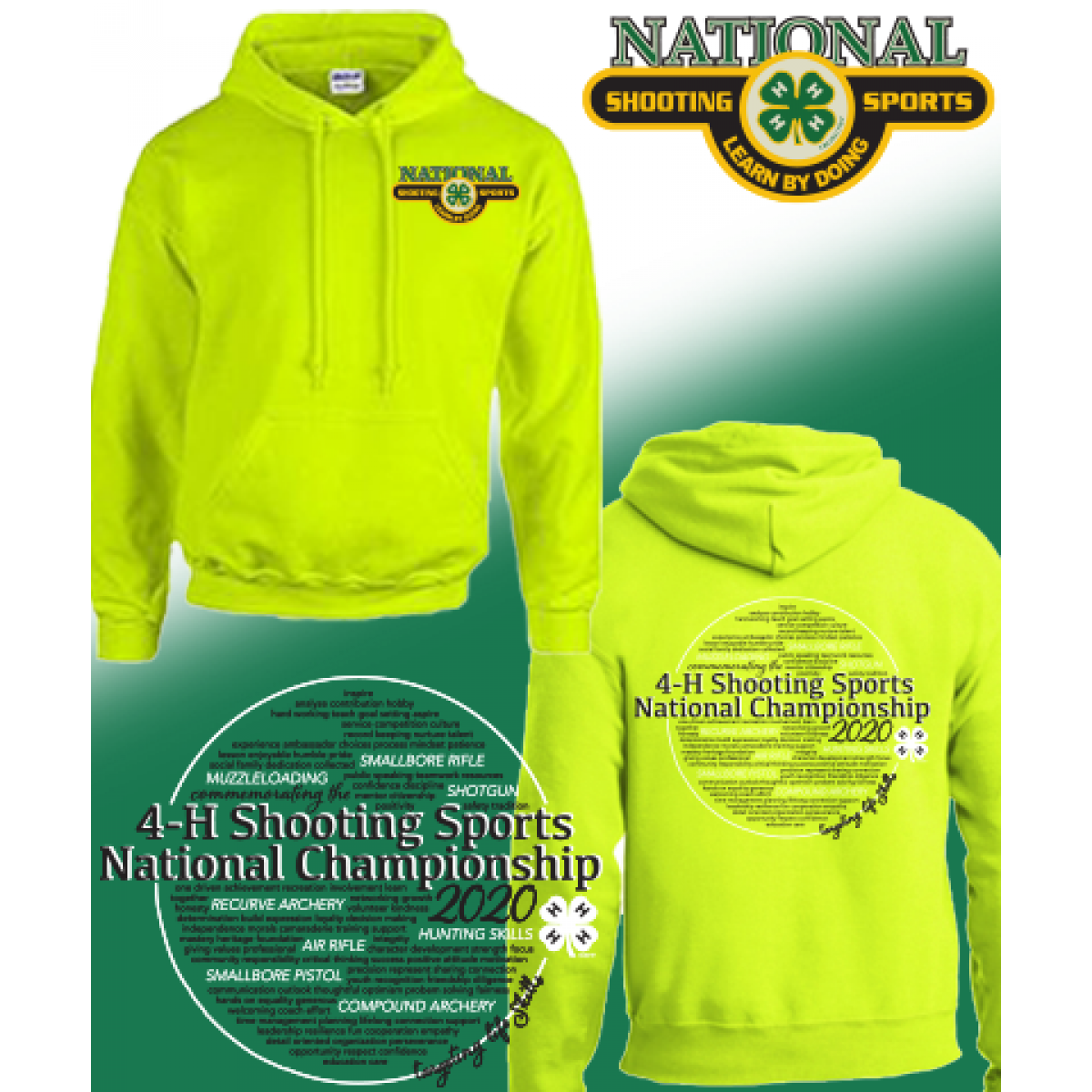 Cotton Hoody / Safety Green-YS
