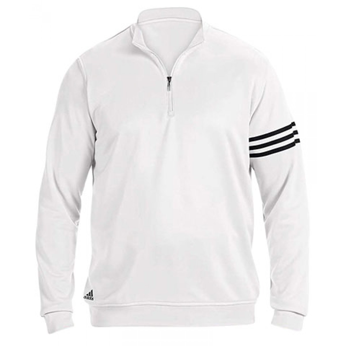 Adidas Men's 3-Stripes Pullover-White-L