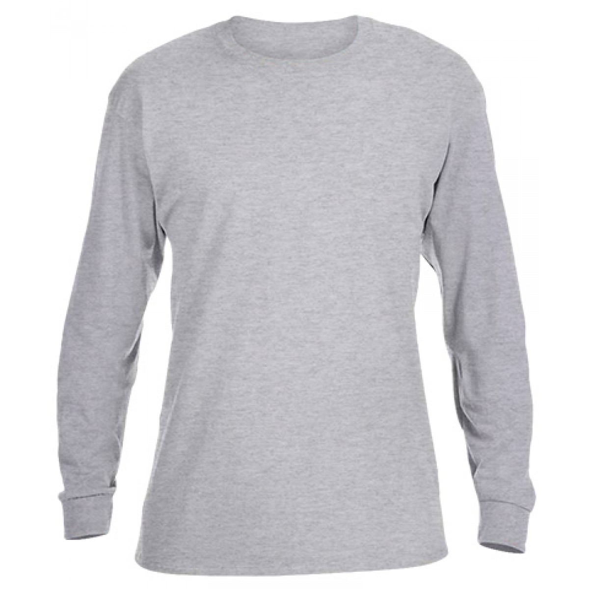 Ultra Cotton Long-Sleeve T-Shirt-Ash Gray-M