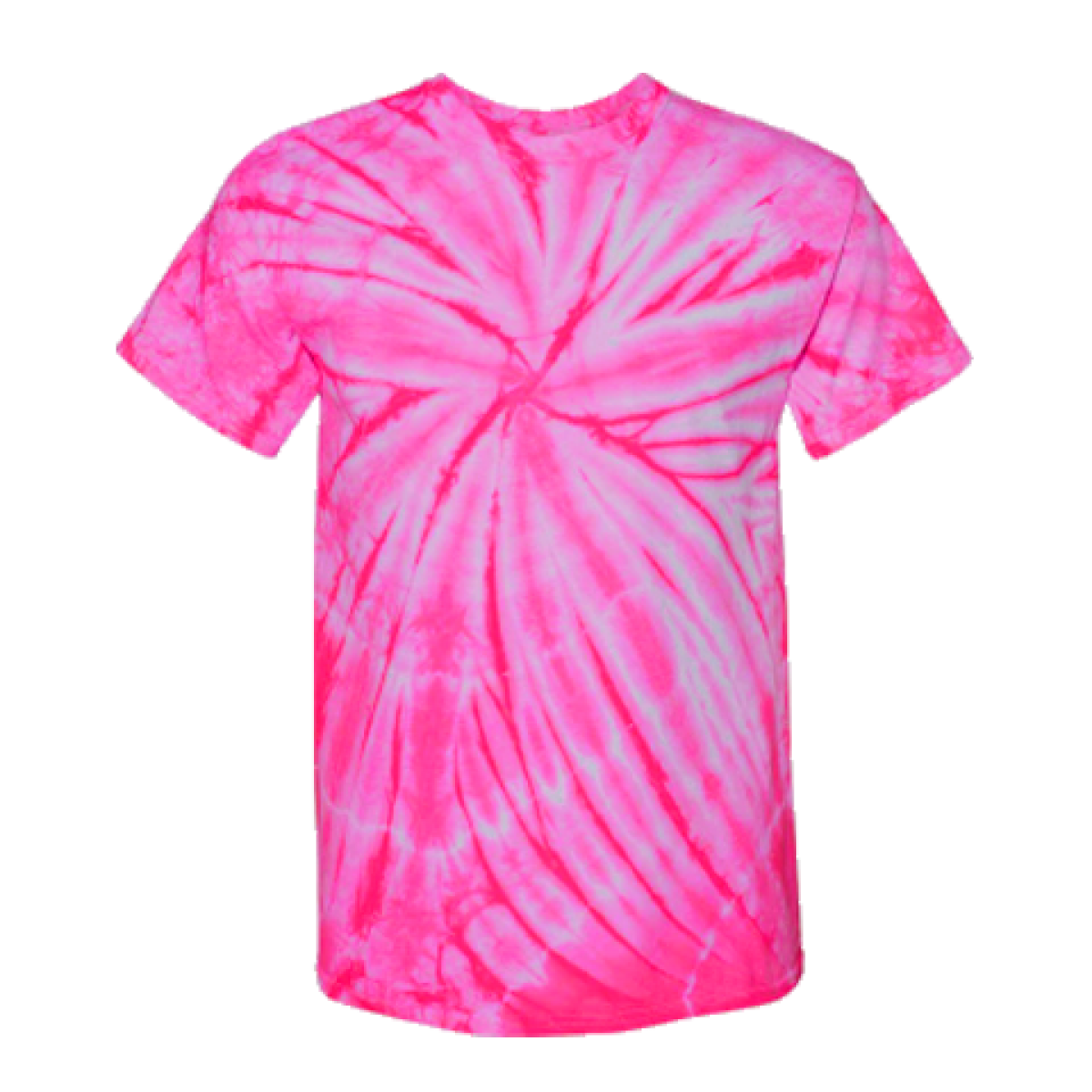 Cotton Short Sleeve T-Shirt / Tie Dye-Pink-YM