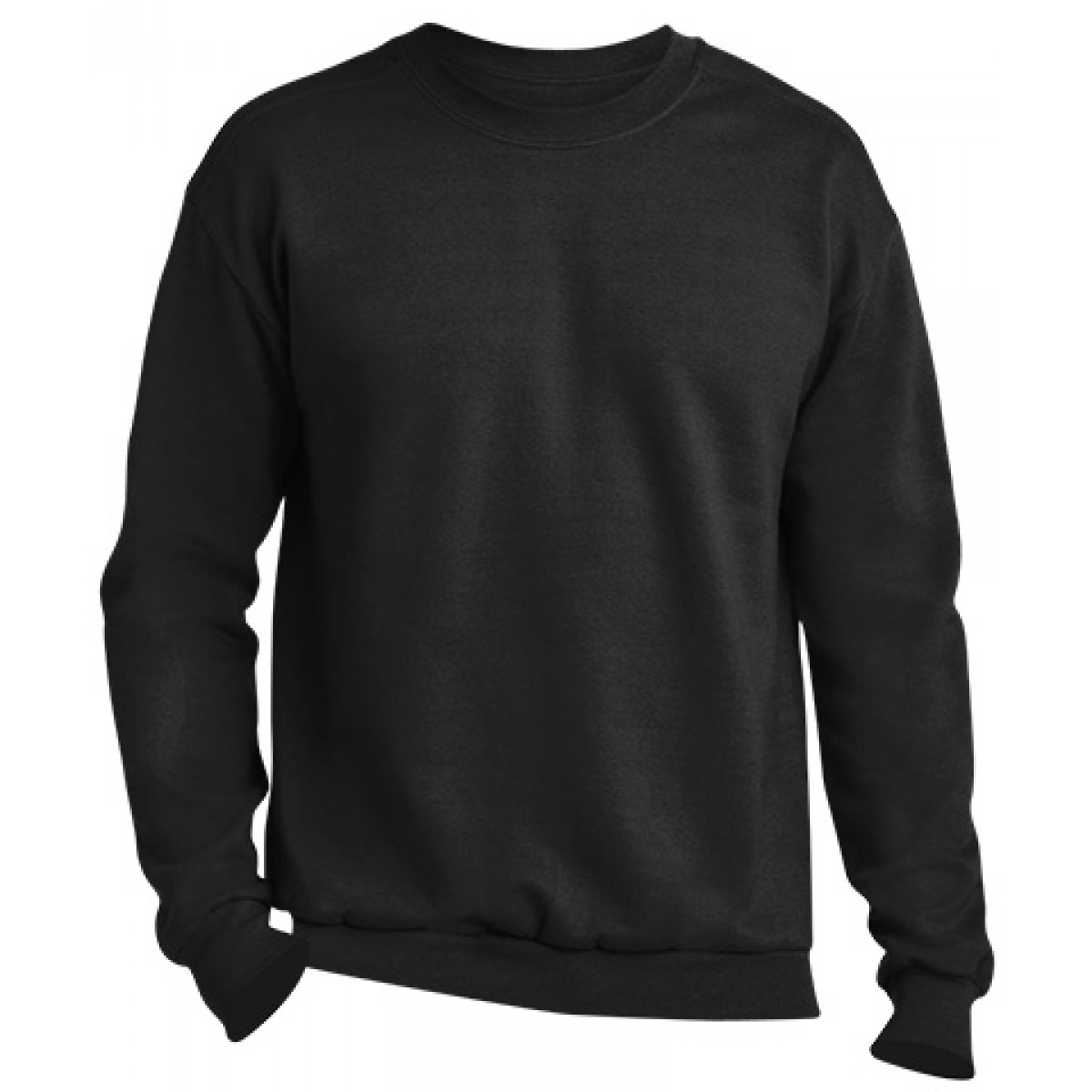 Crewneck Sweater -Black-2XL