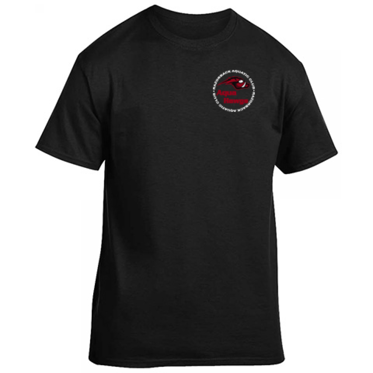 Gildan Cotton Short Sleeve T-Shirt - Black-Black-M