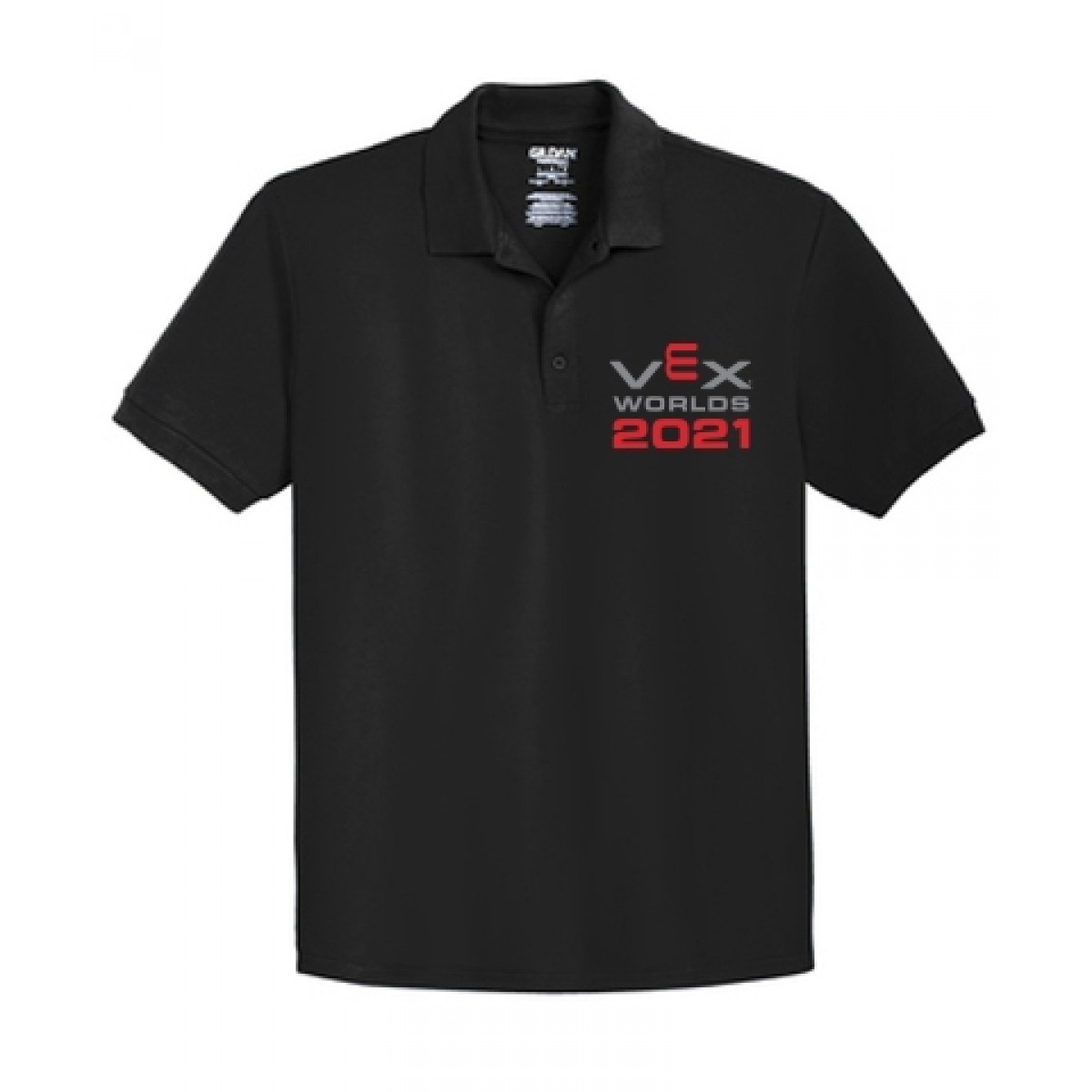 Embroidered Classic Polo-Black-M