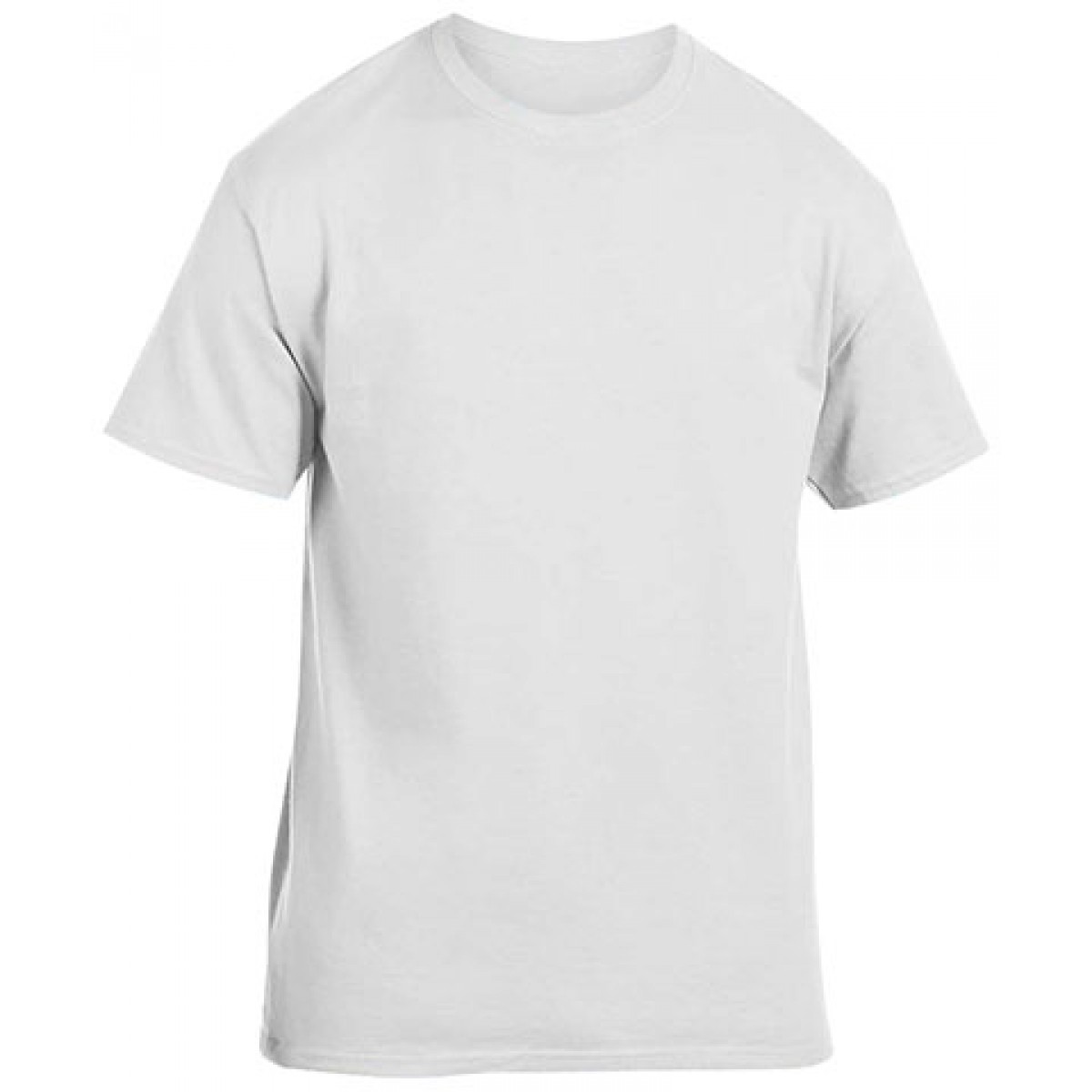 Cotton Short Sleeve T-Shirt-White-S