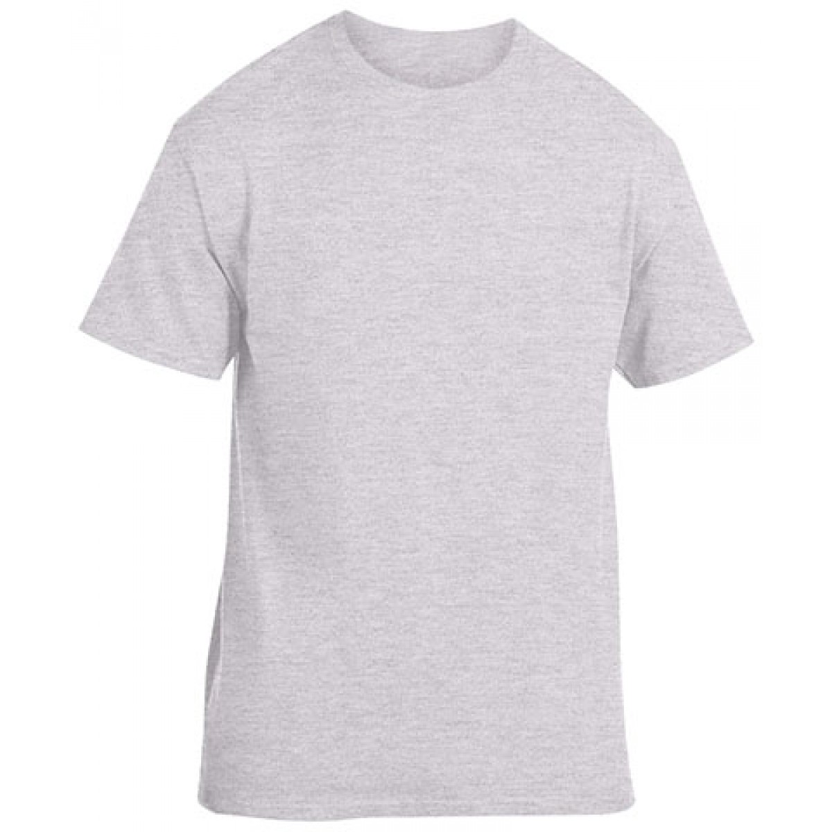 Cotton Short Sleeve T-Shirt-Sports Grey-L
