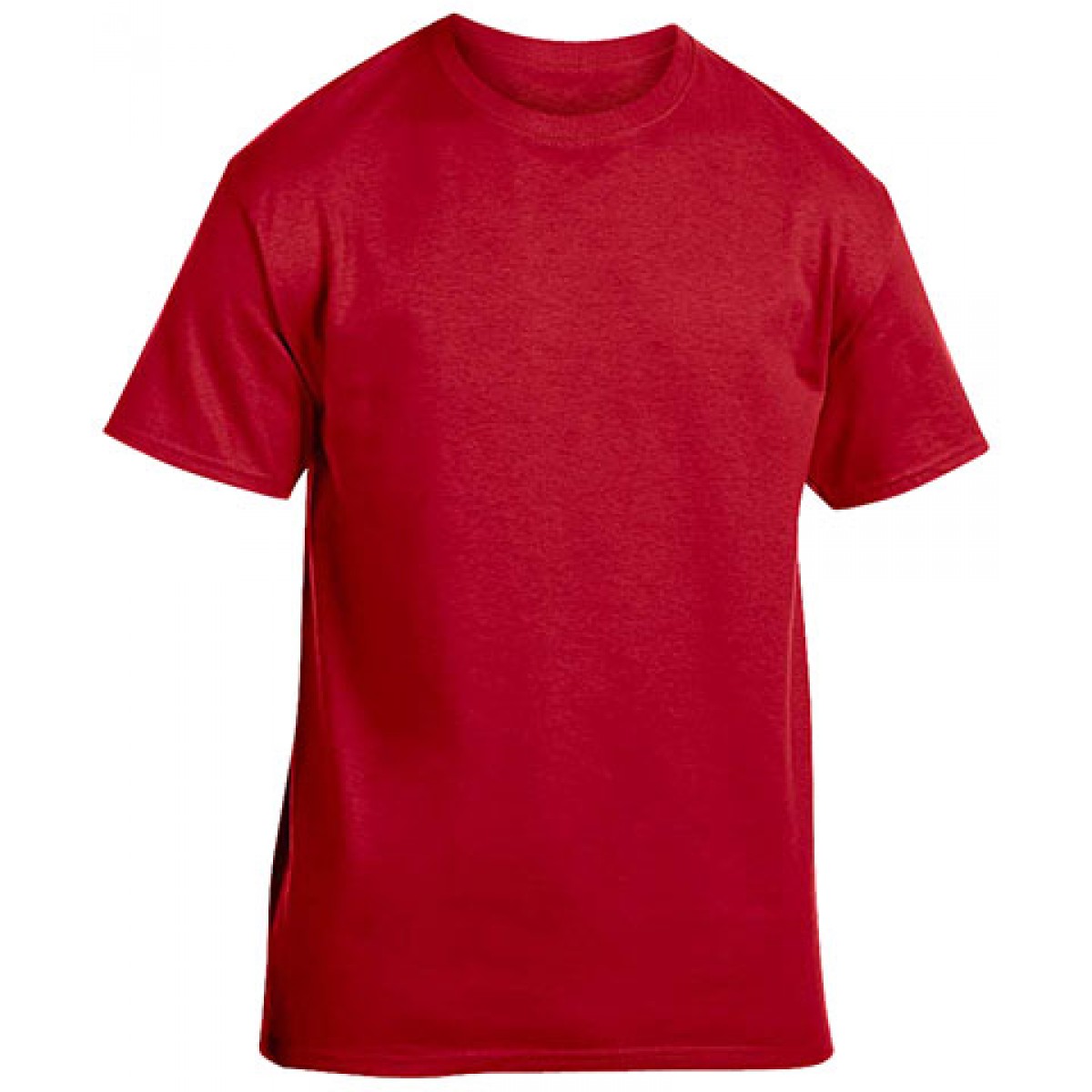 Cotton Short Sleeve T-Shirt-Cardinal Red-YM