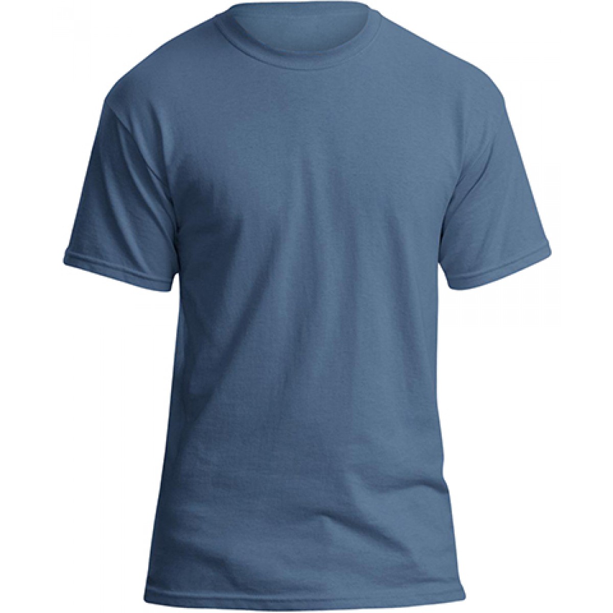Soft 100% Cotton T-Shirt-Indigo Blue-3XL