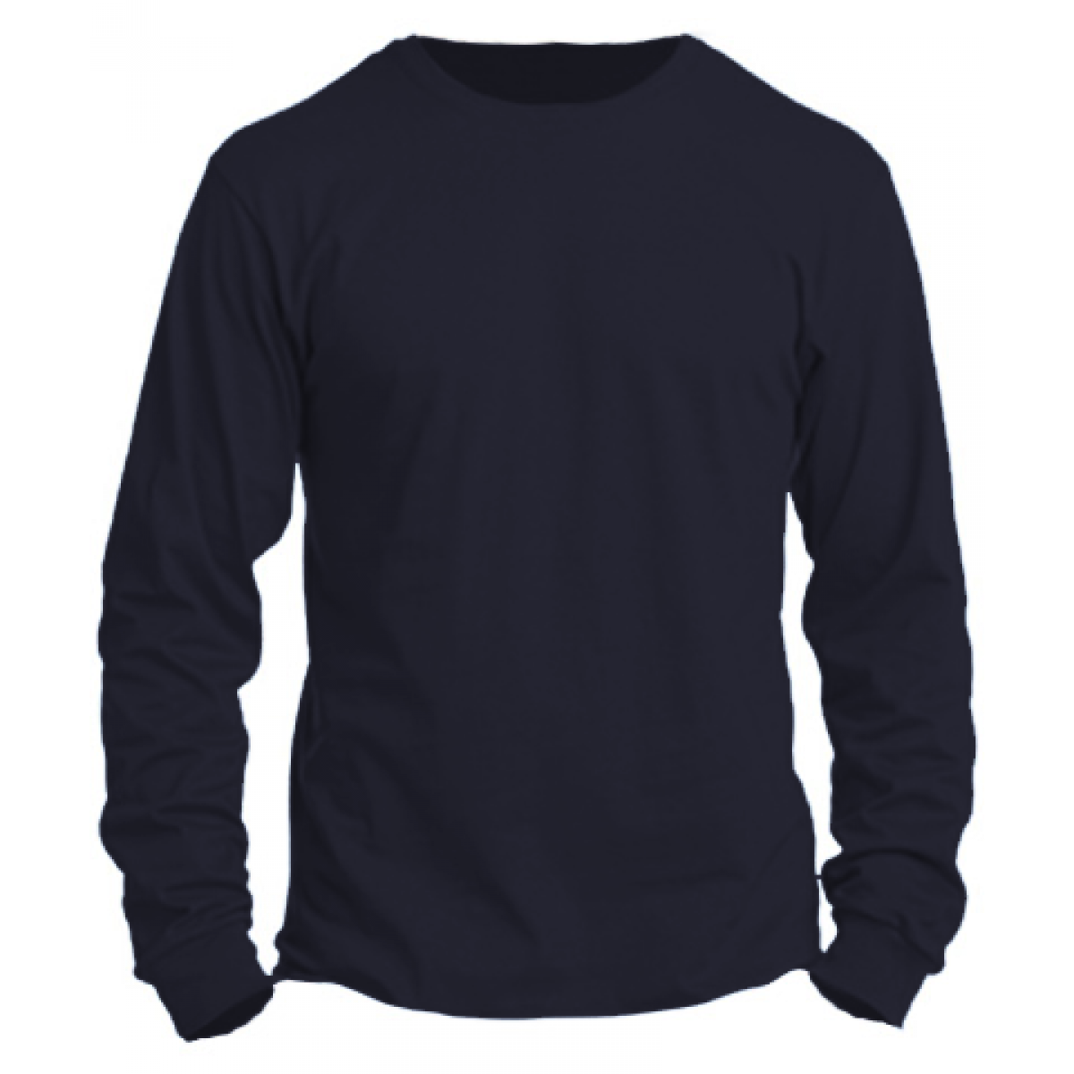 Ultra Cotton Long-Sleeve T-Shirt (Click for color options)-Heather Navy-YS