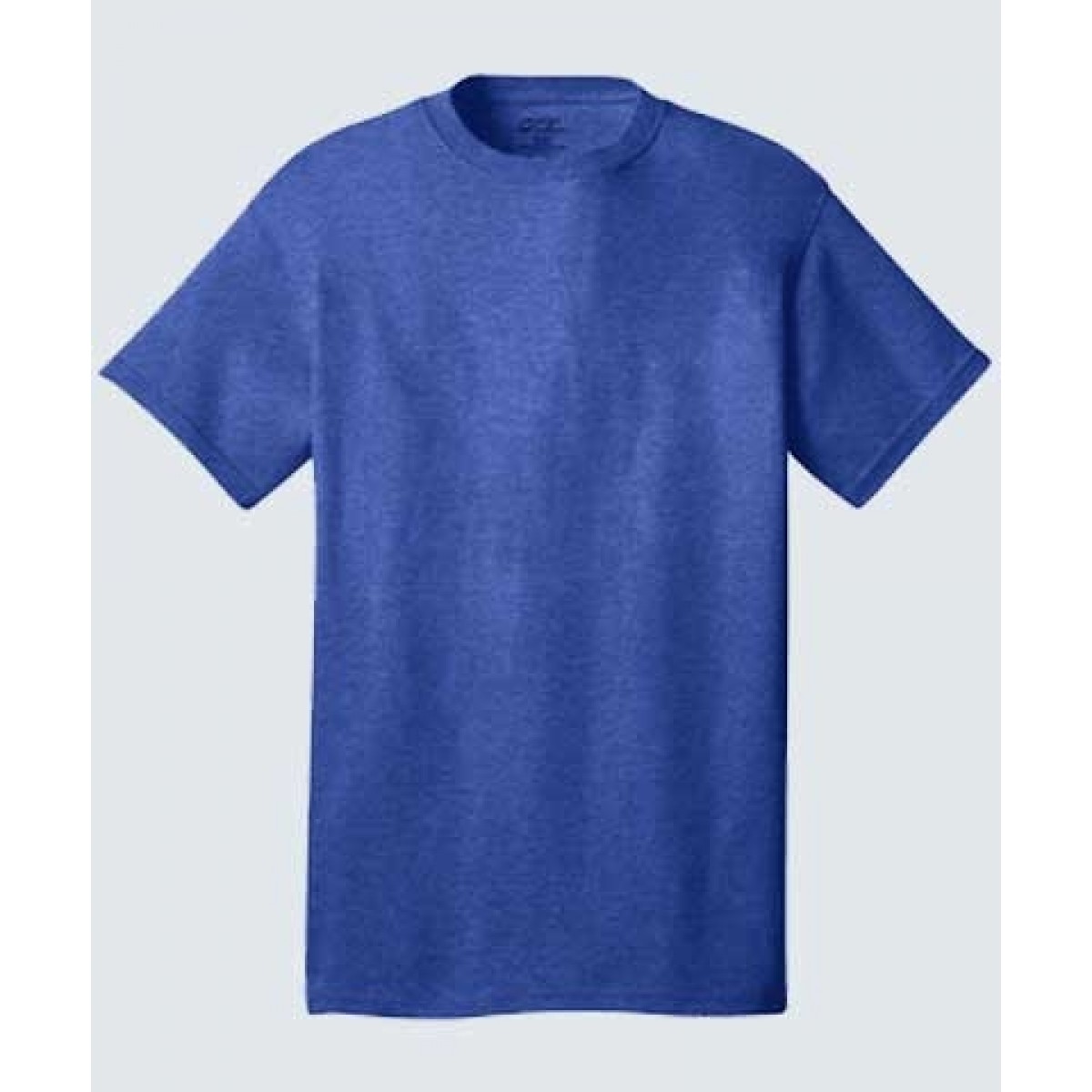 Soft Cotton Short Sleeve T-Shirt-Heather Royal-4XL