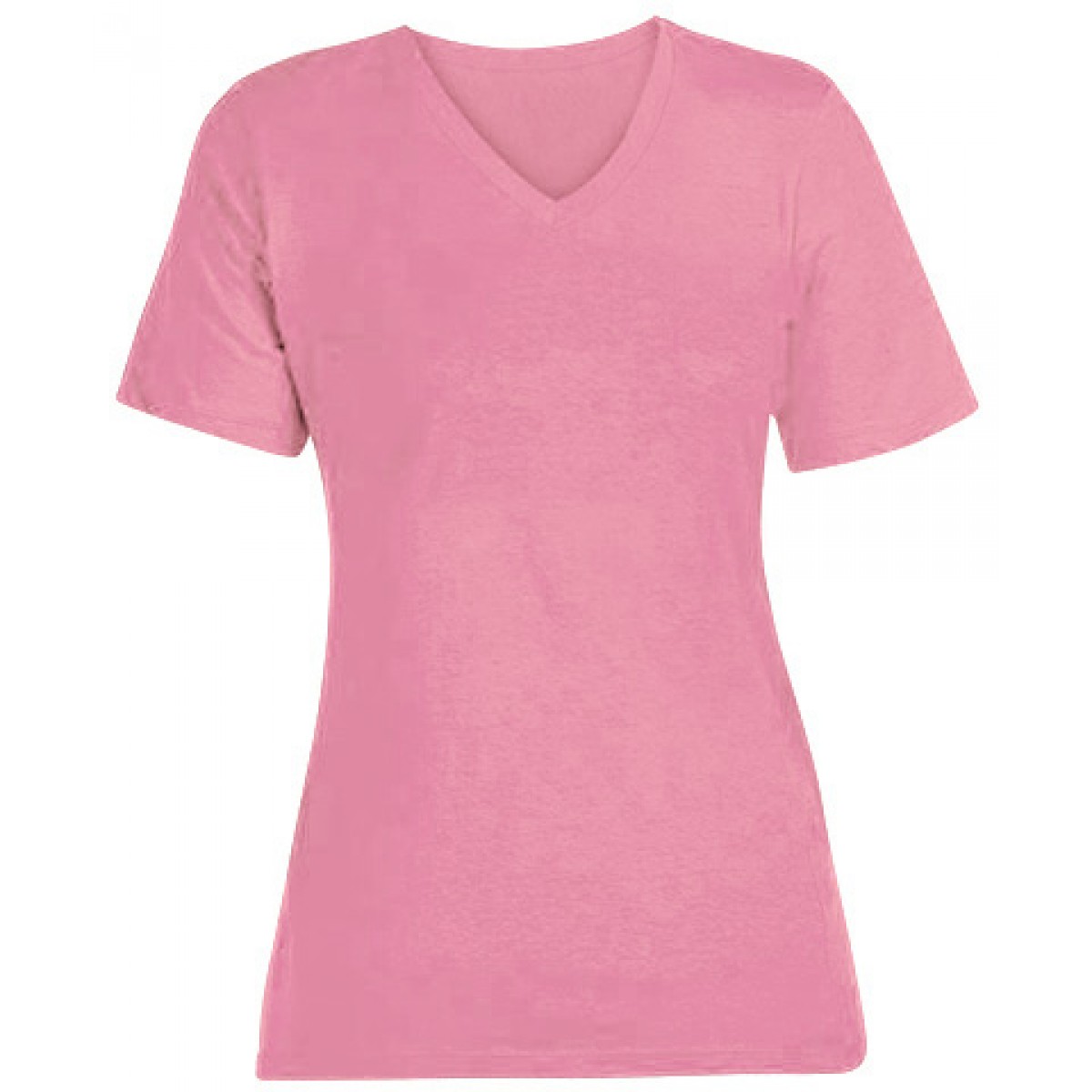 Econscious Ladies Short-Sleeve V-Neck-Pink-2XL