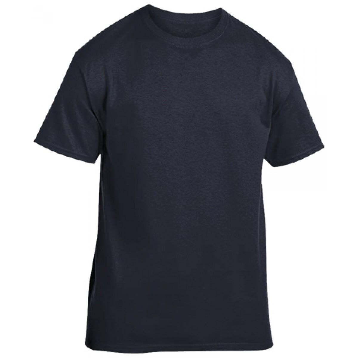 Cotton Short Sleeve T-Shirt-Heather Navy-L