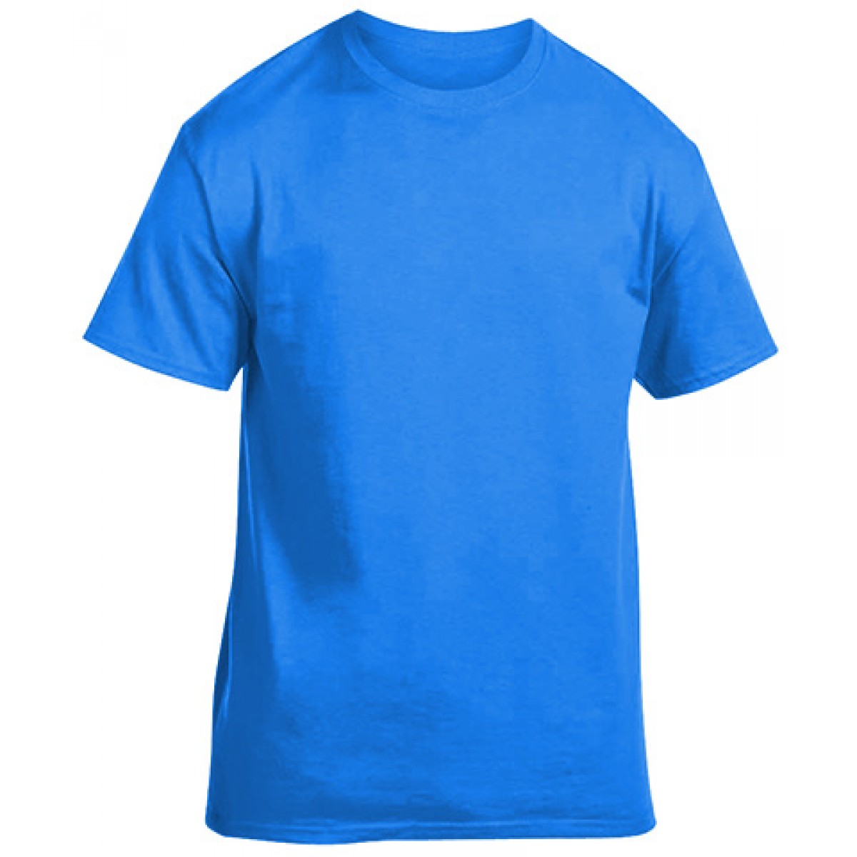 Soft 100% Cotton T-Shirt-Neon Blue-M