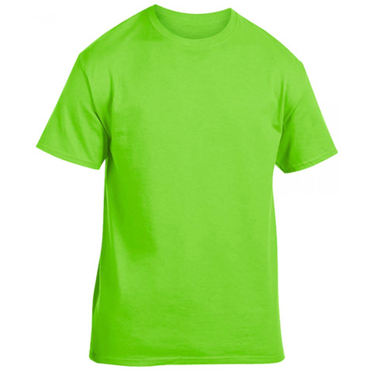 Soft 100% Cotton T-Shirt-Neon Green-3XL