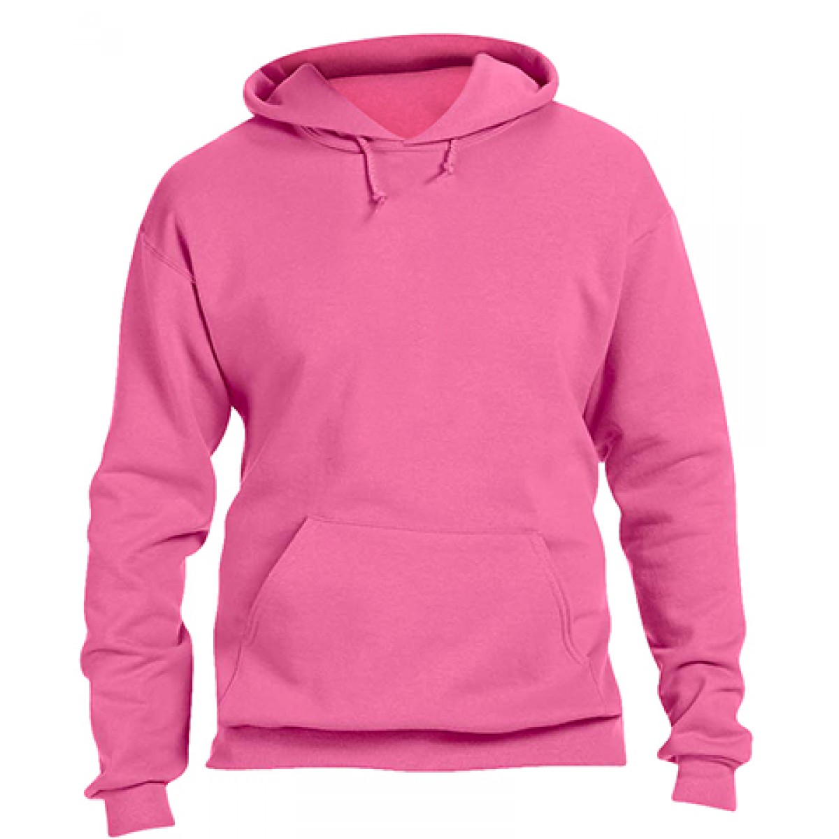 Pullover Hood 50/50 Preshrunk Fleece-Neon-Pink-XL
