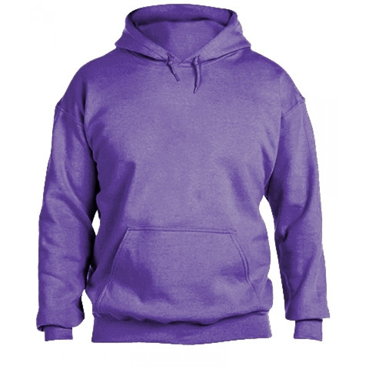 Solid Hooded Sweatshirt  50/50 Heavy Blend-Purple-S