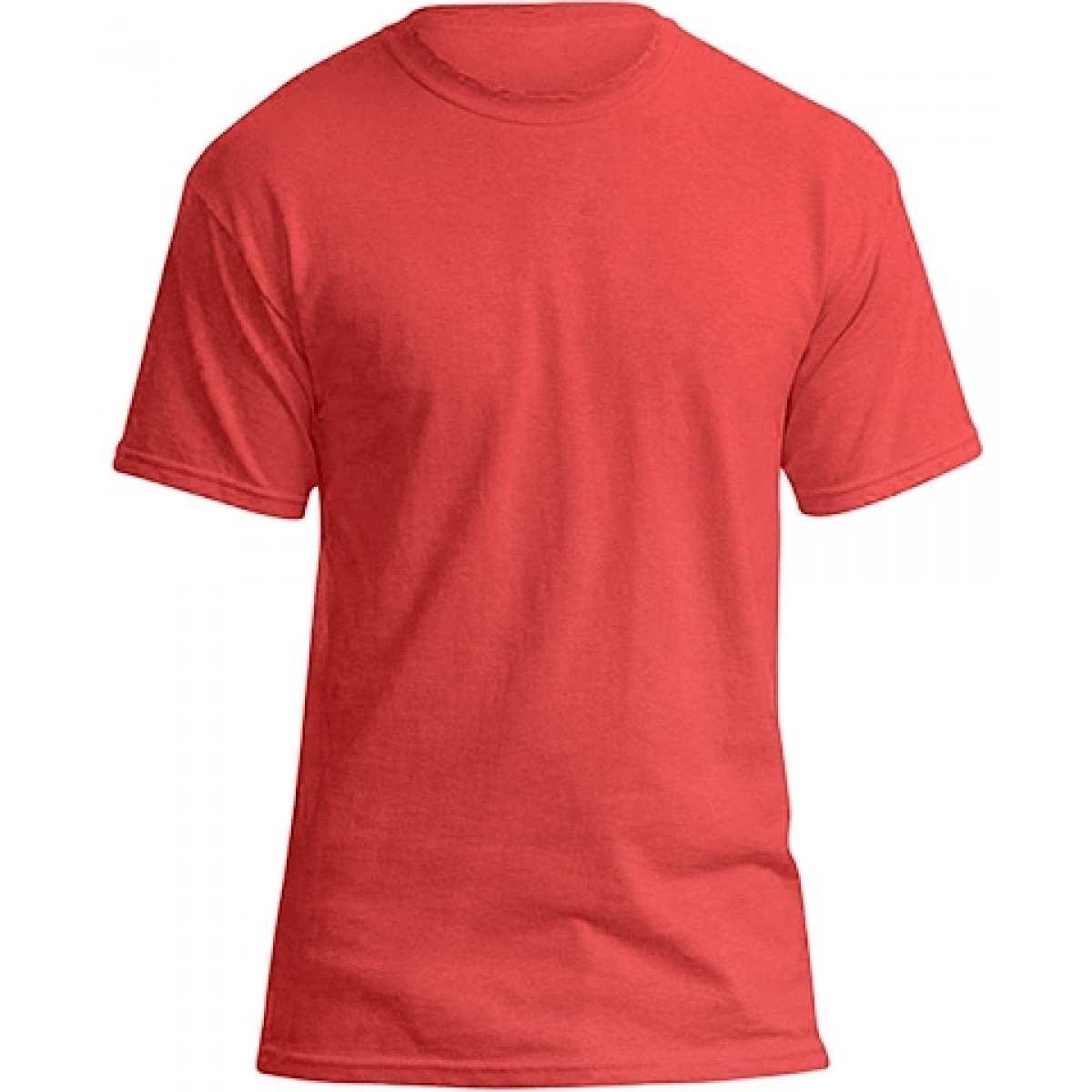 Soft 100% Cotton T-Shirt-Heather Red-3XL