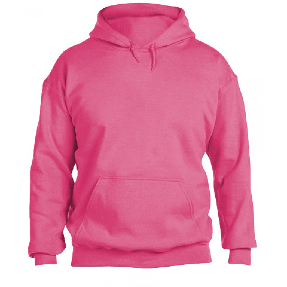 Hooded Sweatshirt 50/50 Heavy Safety Pink-Safety Pink-YL
