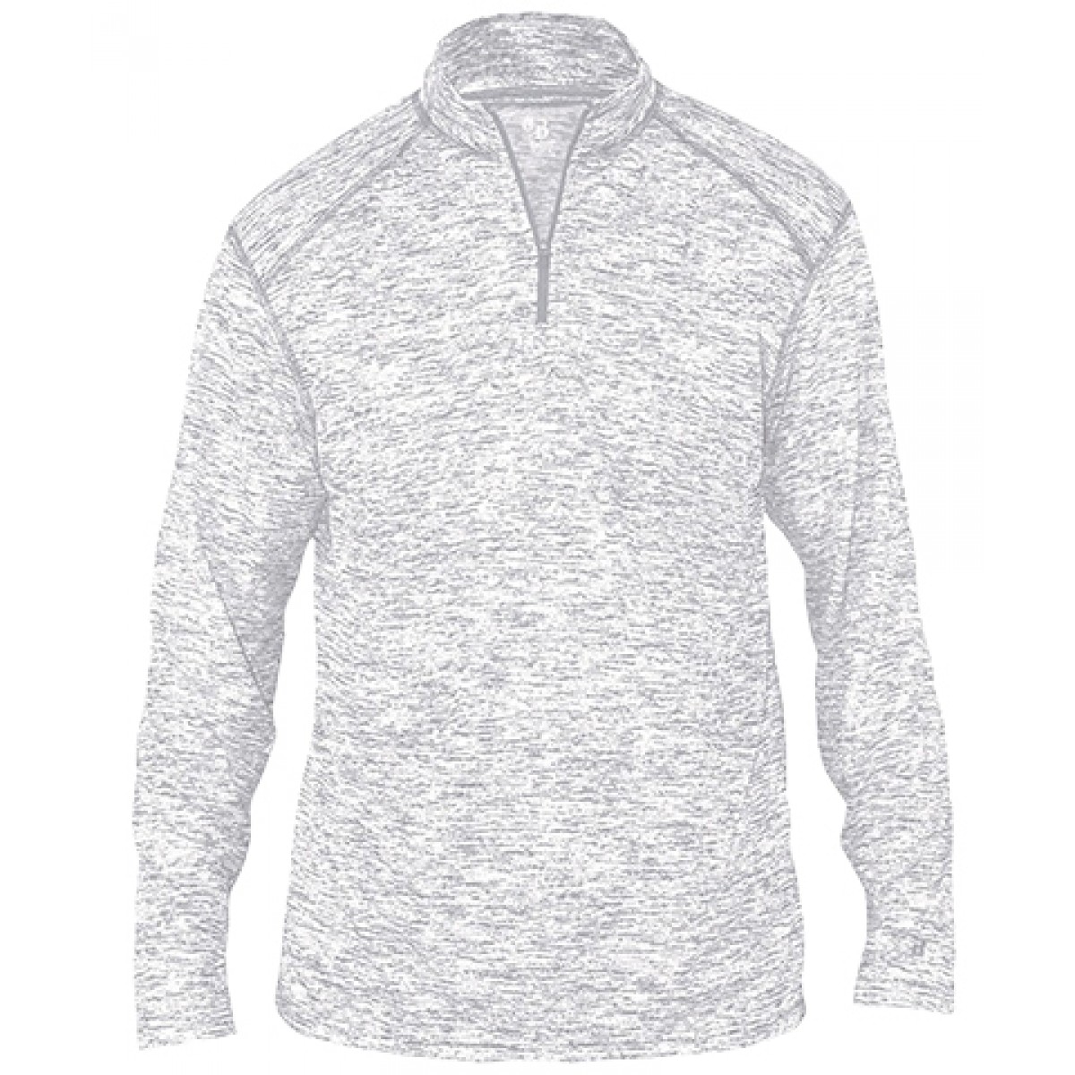 1/4 Zip Performance Pullover / Silver Blizzard