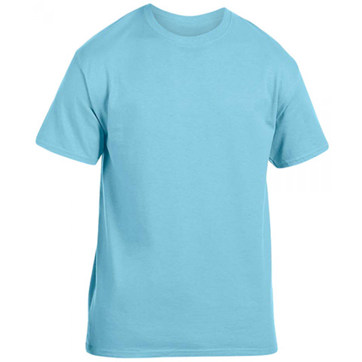 Soft 100% Cotton T-Shirt-Sky Blue-2XL
