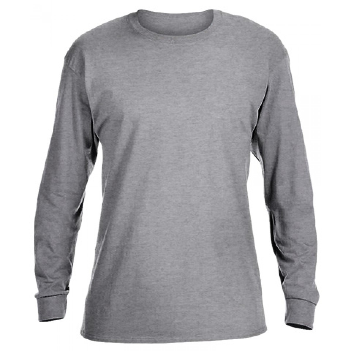 Heavy Cotton Long-Sleeve Adidas Shirt-Sports Grey-S