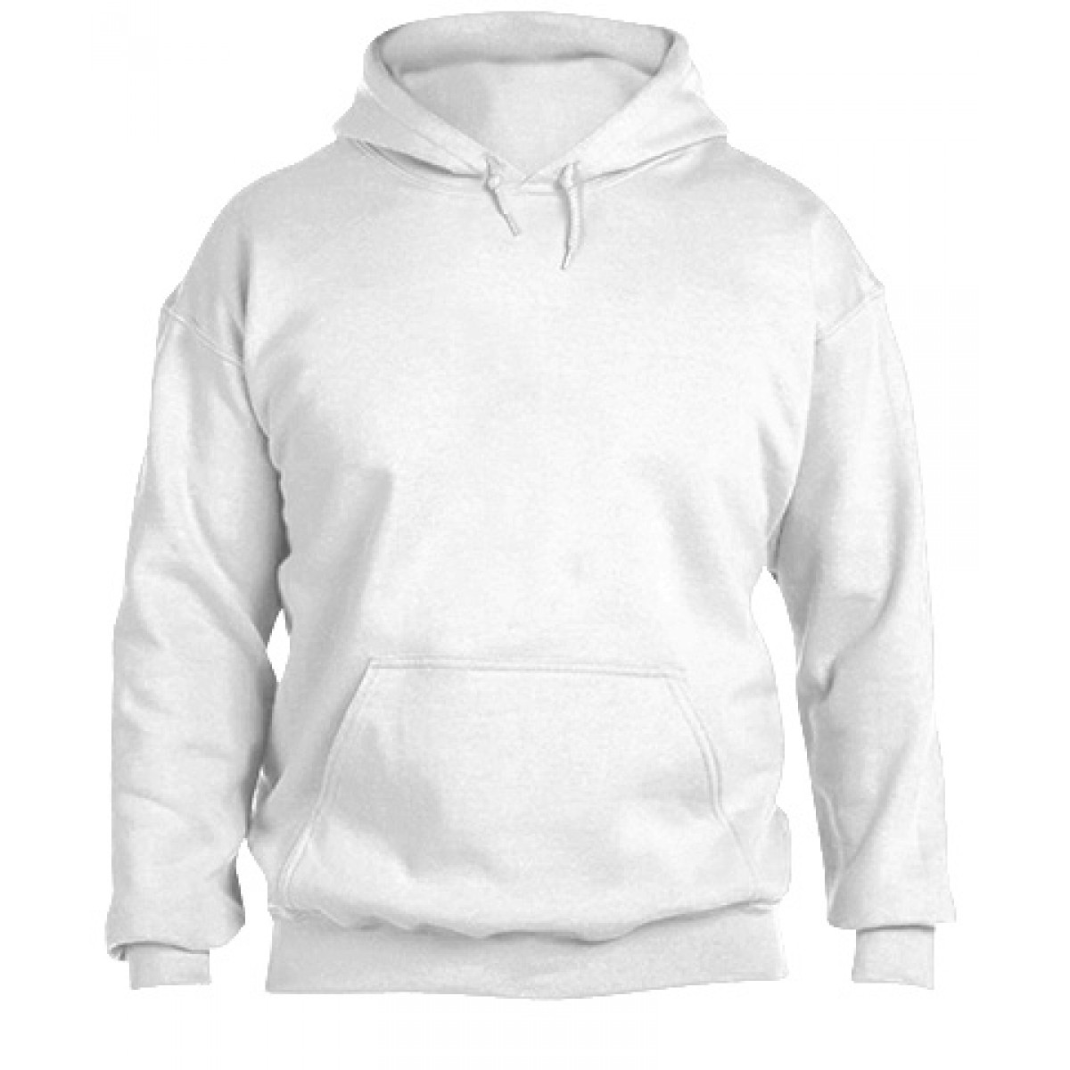 Hooded Sweatshirt  50/50 Heavy Blend-White-YS