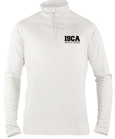 1/4 Zip Performance Pullover / White 