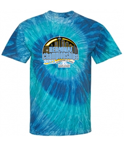 Blue or Black Ripple Tie Dye T-Shirt