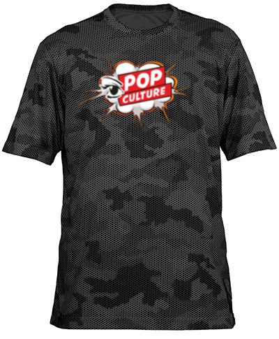 Short Sleeve Camo - Black