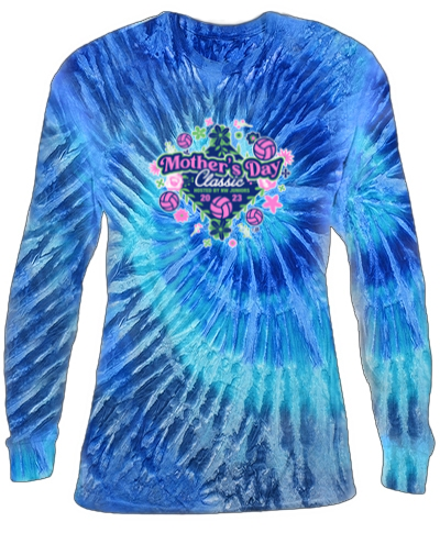 Two Color Long Sleeve Tie-Dye