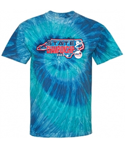 Blue or Black Ripple Tie Dye T-Shirt