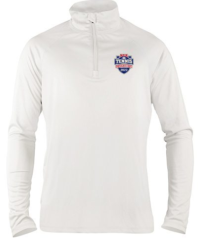 1/4 Zip Performance Pullover / White 